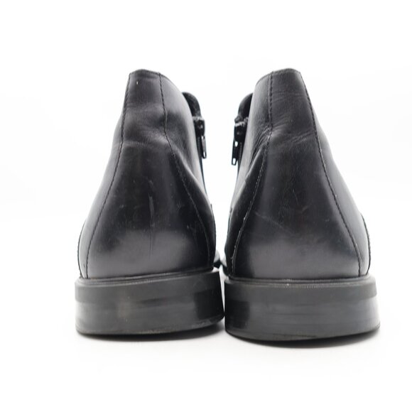 Mephisto Chelsea Boots Men's US Size 9 Black Leather Comfort Zip Moto Biker - Picture 5 of 11